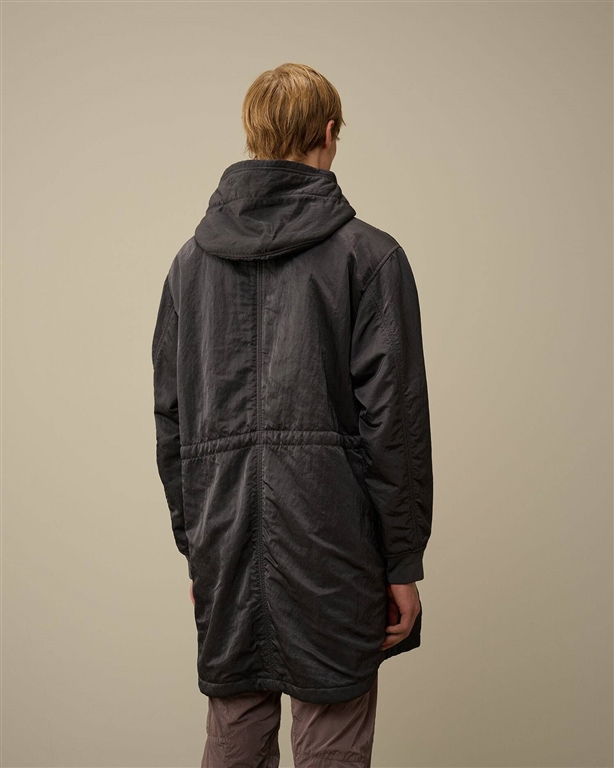 NYLON B LINED HOODED PARKA BLACK SAND C.P. COMPANY - Jackets